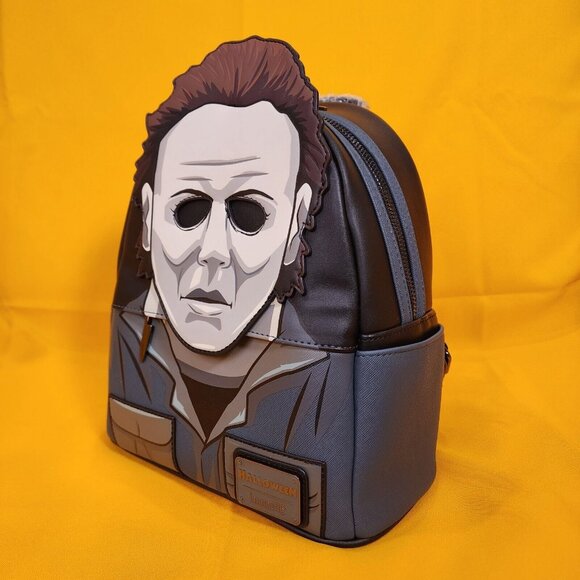 Loungefly Halloween Michael Myers Mask Cosplay Glow in the Dark Mini Backpack main image 9
